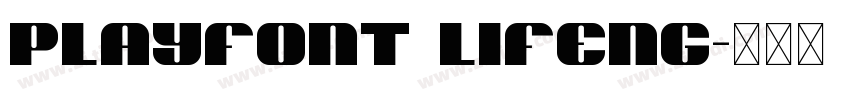 PlayFont Lifeng字体转换